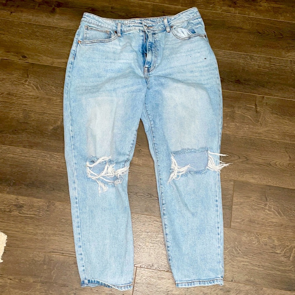 American Eagle mom jeans dupe plus size